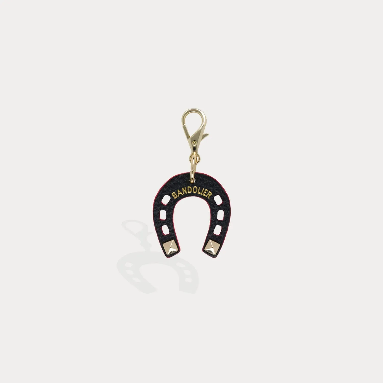 Horseshoe Charm - Black/Gold
