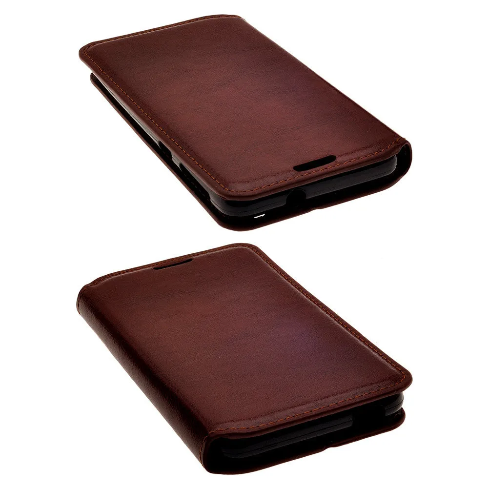 HTC Desire 626 Case, Wallet Case, Pu Leather Wallet [Kickstand] Case with ID & Credit Card Slots - Brown