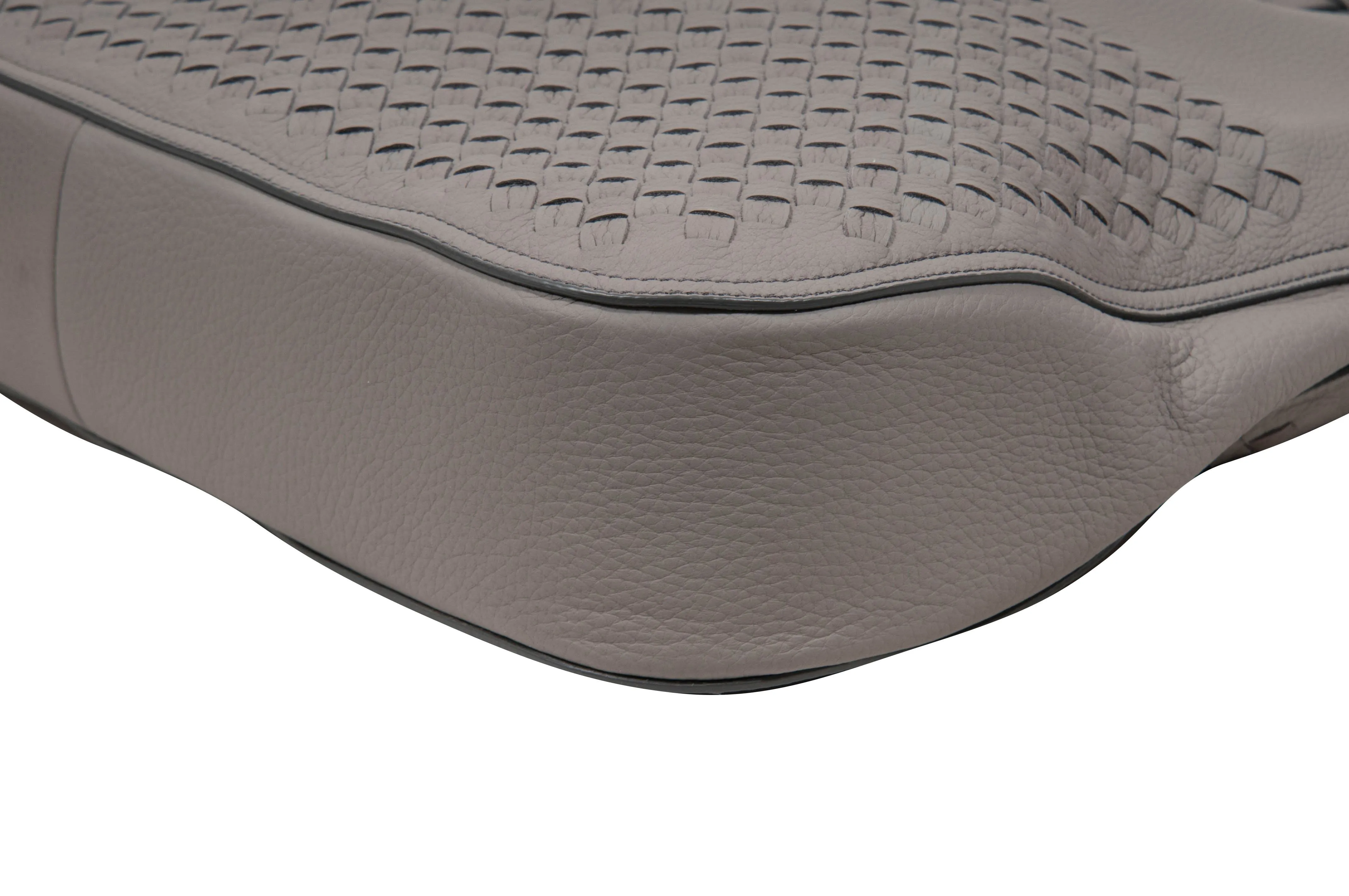 Intrecciato Cervo Flap-Top Gray Hobo Bag