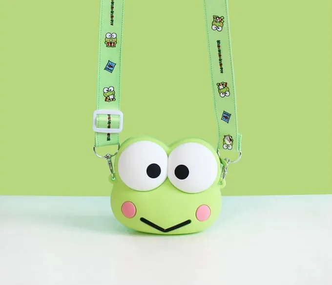 Japan Sanrio Silicone Big Head Shoulder Bag | KeroKeroKeroppi -  Kawaii Bag Birthday Girlfriend Children Gift