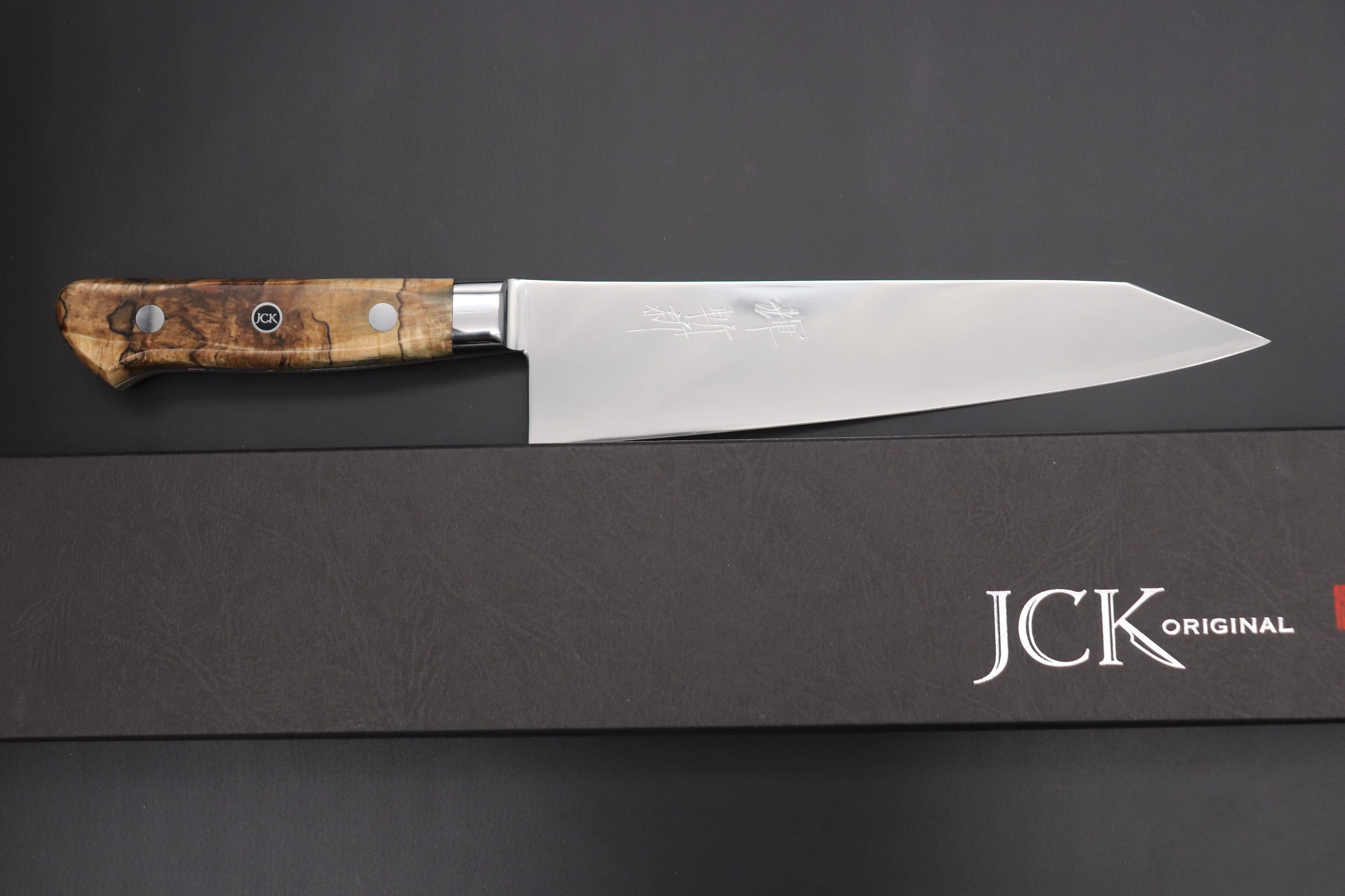 JCK Original Kagayaki NOVEL- Limited Edition Custom R-2 SUNSHINE Series KNLTD-115 Kiritsuke-Gyuto 200mm (7.8 inch)