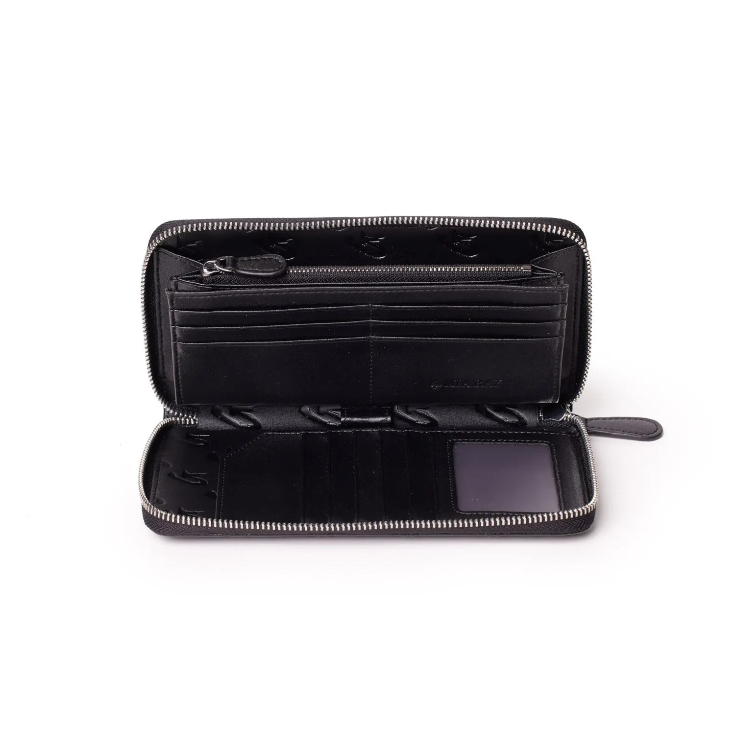 JUMBO MONOGRAM WALLET - MATTE BLACK