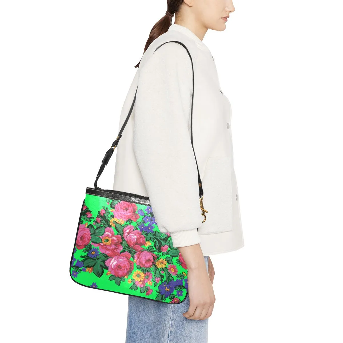 Kokum's Revenge Green Small Shoulder Bag