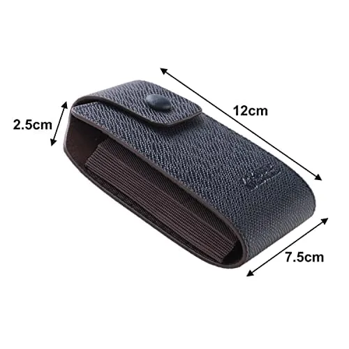 Kuber Industries Card Holder Wallet for Men Women|Debit Credit Card Holder|Wallet for Id, Visiting Card, Buisness Card|Button Closure|Blue (Pack of 3)