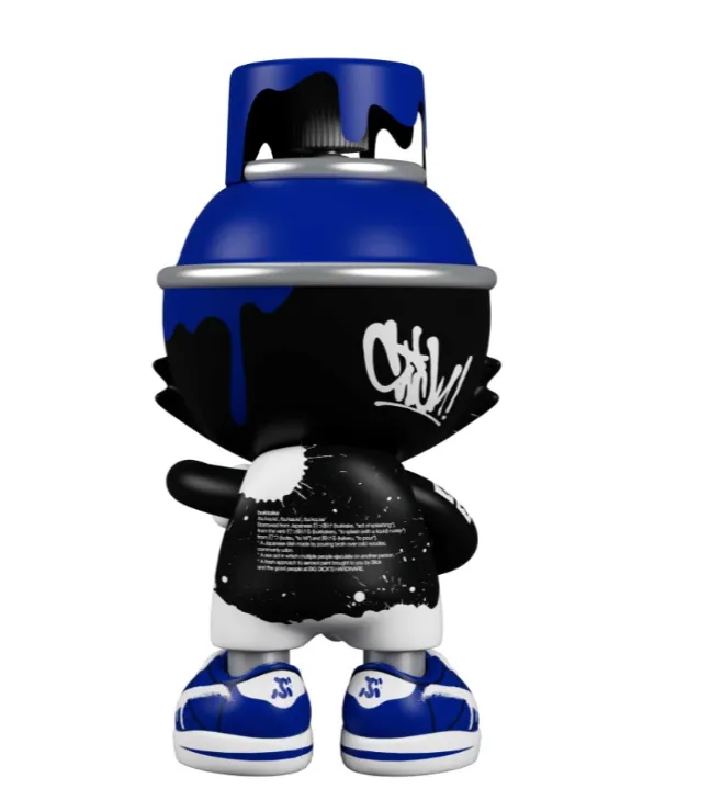 LA Blue SuperKranky SuperPlastic Art Toy by OG Slick