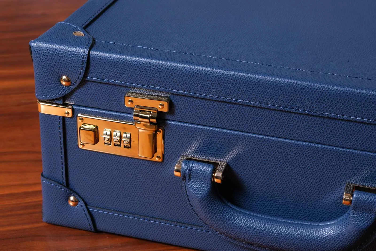 Large Collectors Briefcase - Navy Blue