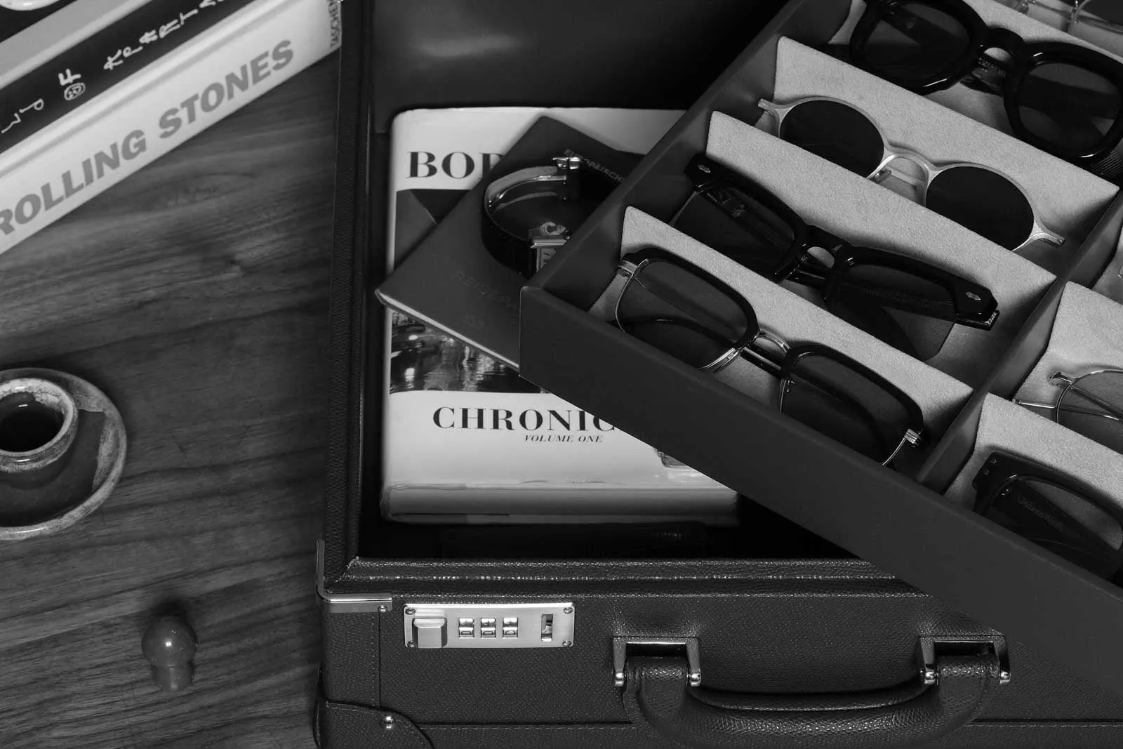 Large Collectors Briefcase - Navy Blue