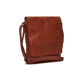 Leather Shoulder Bag Cognac Duncan