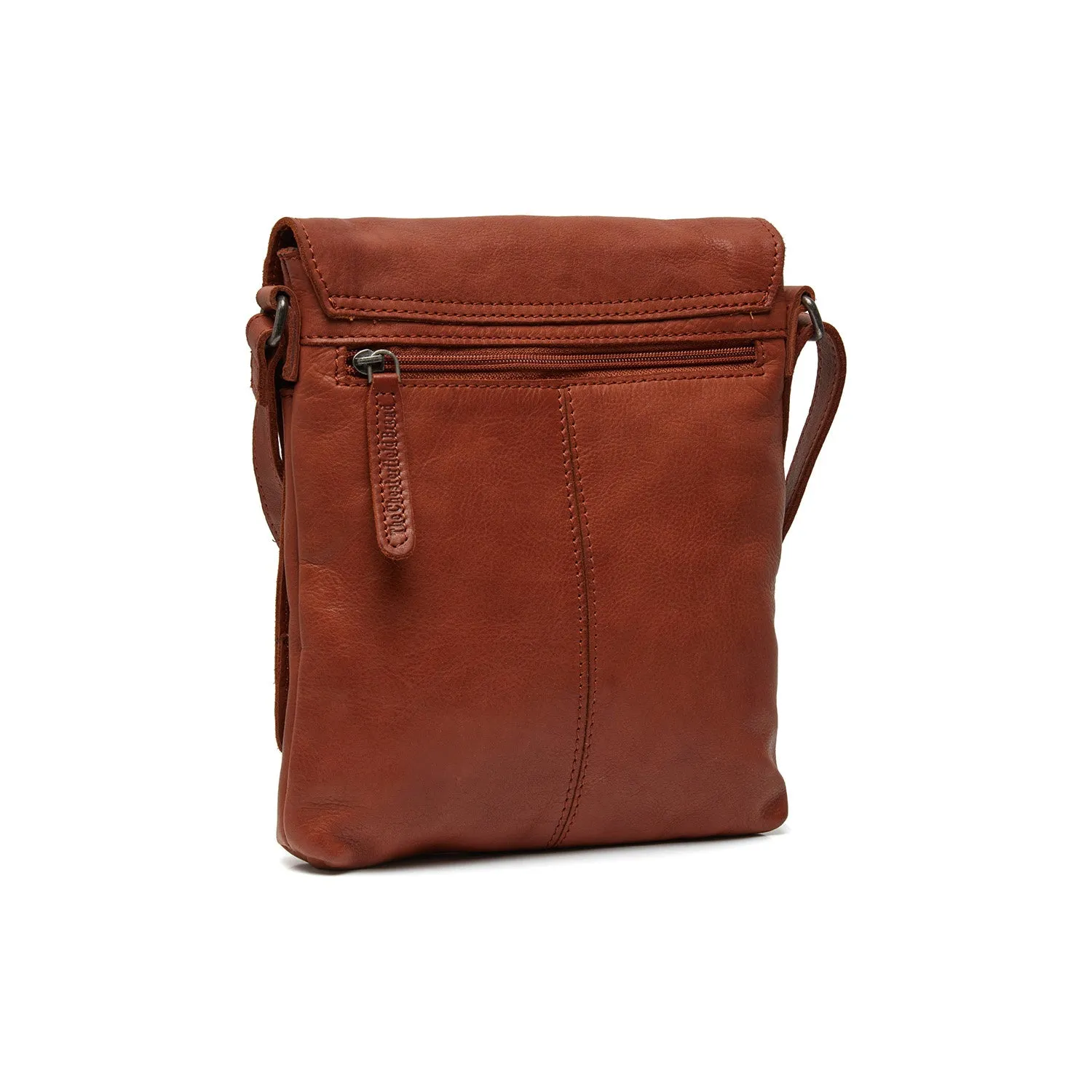 Leather Shoulder Bag Cognac Duncan
