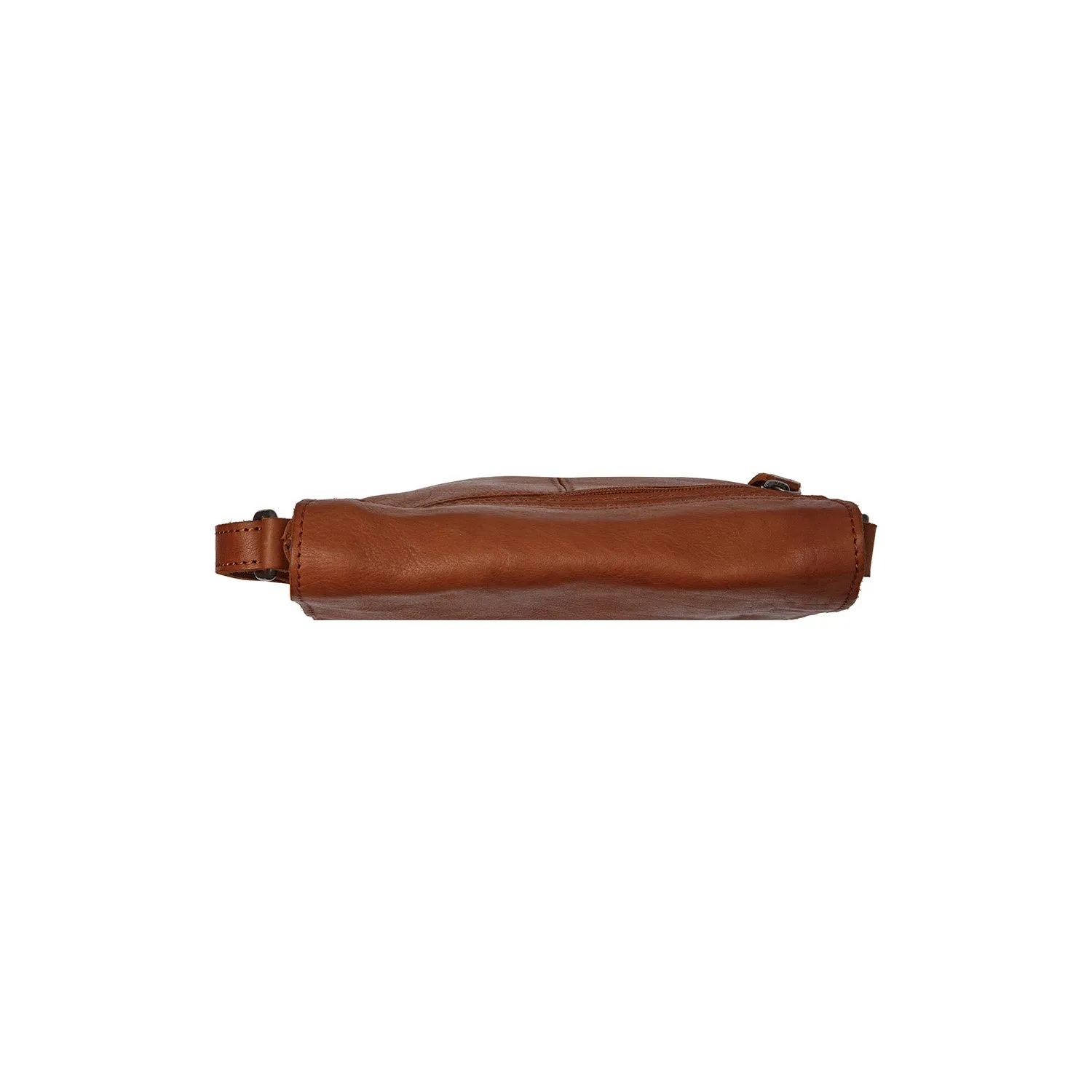 Leather Shoulder Bag Cognac Duncan