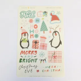 Let It Snow Large Vellum Sticker Sheet from the Christmas Bonus Kit - December 2023
