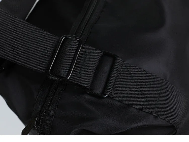 Light Large Capacity Black Travel Shoulder Bag