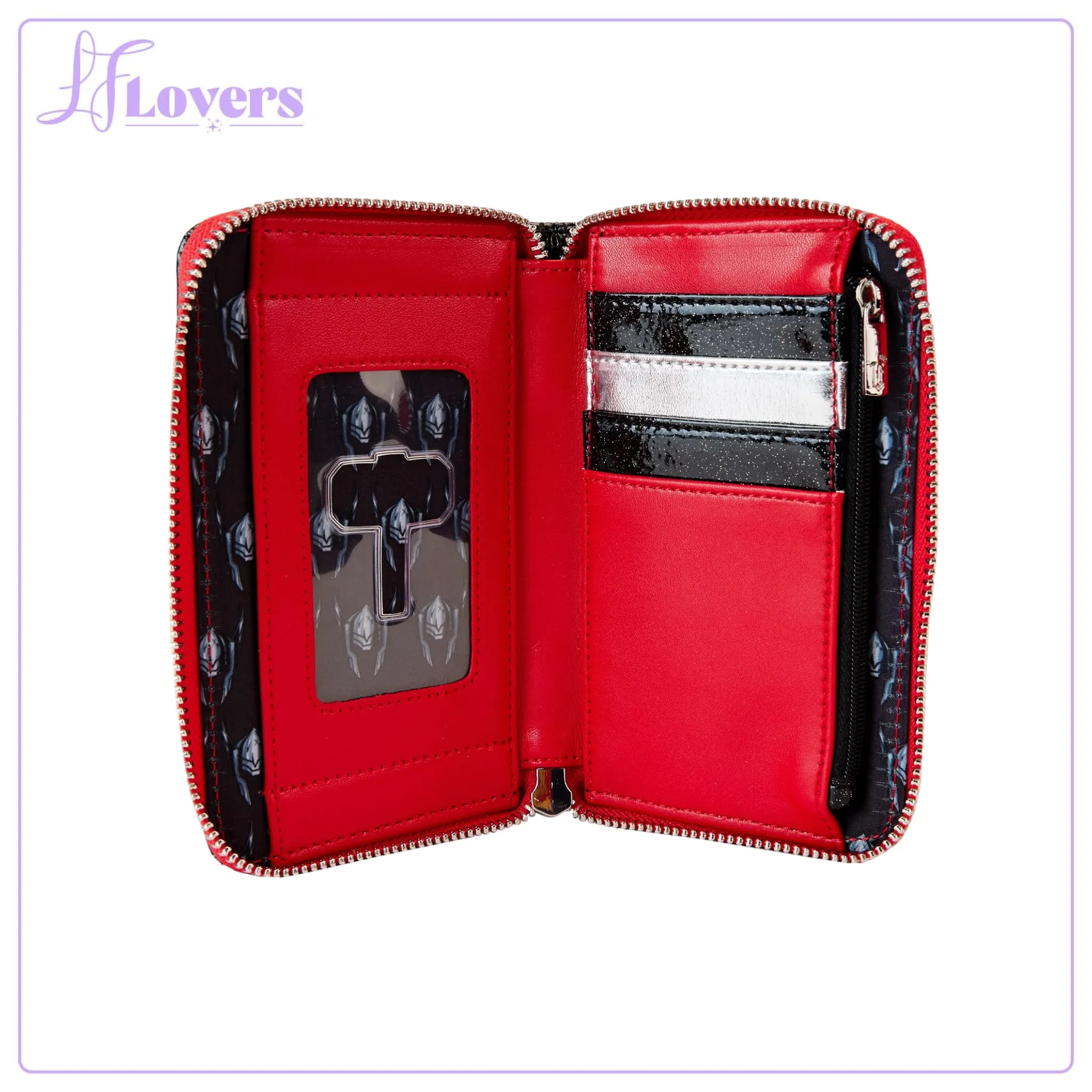 Loungefly Marvel Shine Thor Cosplay  Zip Around Wallet