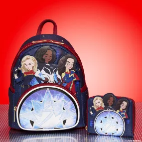 Loungefly Marvel The Marvels Group Zip Around Wallet