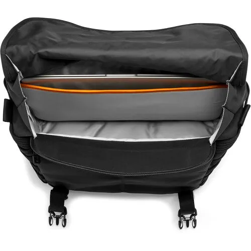 Lowepro ProTactic MG 160 AW II Water Resistance Camera Messenger Bag for DSLR Lens and Drones (Black)