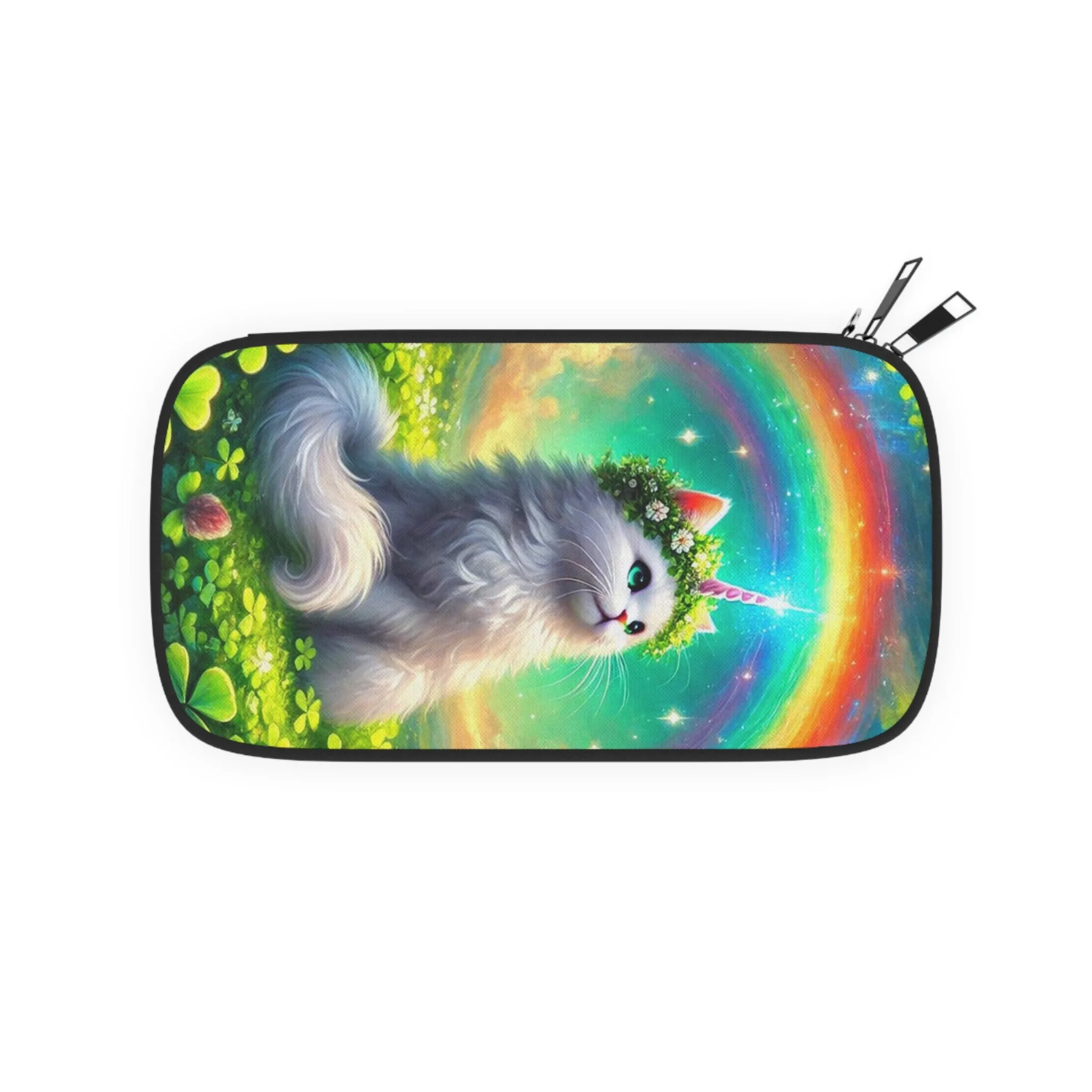 Lucky Caticorn - Cat Unicorn - Passport Wallet - Travel Gift