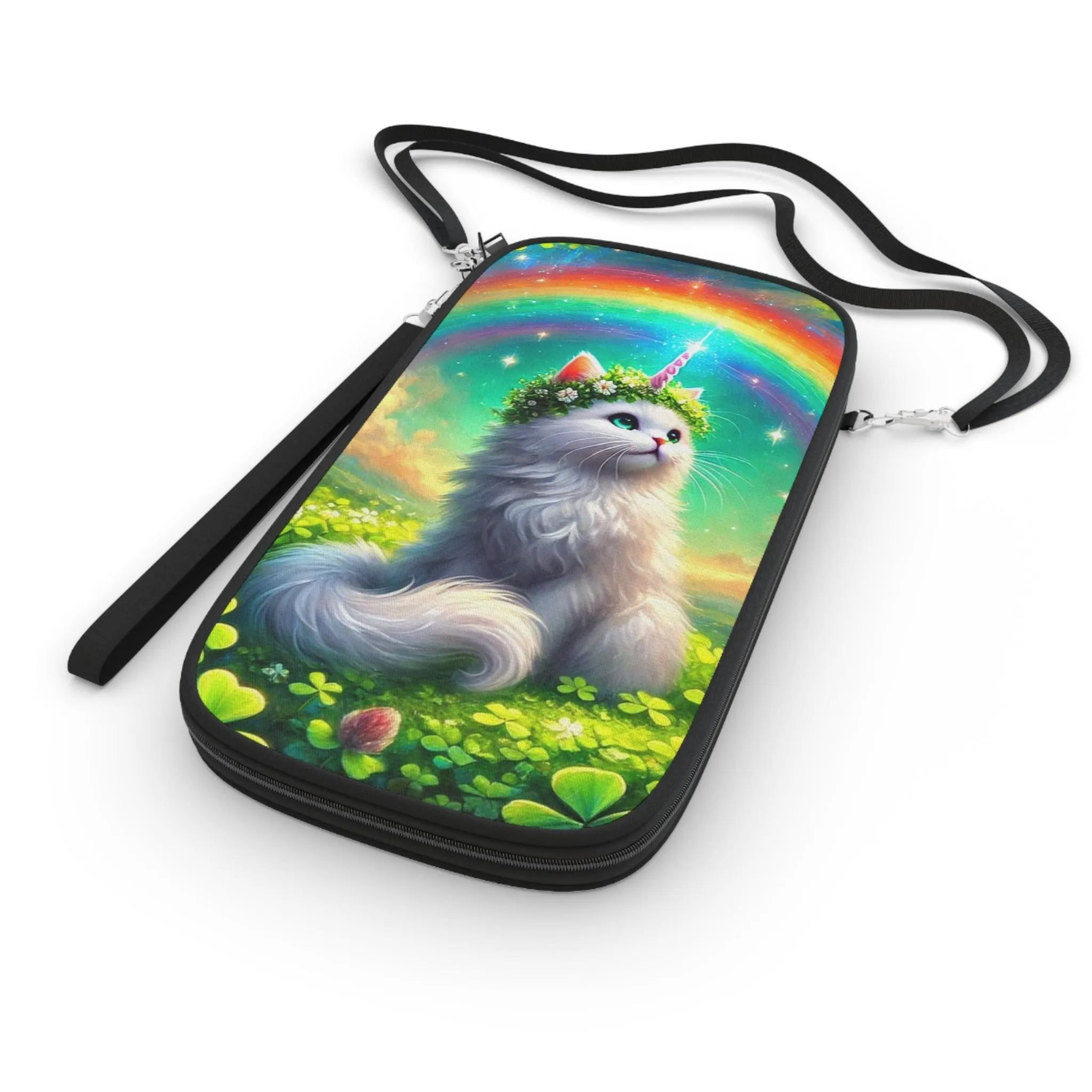 Lucky Caticorn - Cat Unicorn - Passport Wallet - Travel Gift