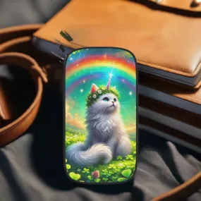 Lucky Caticorn - Cat Unicorn - Passport Wallet - Travel Gift