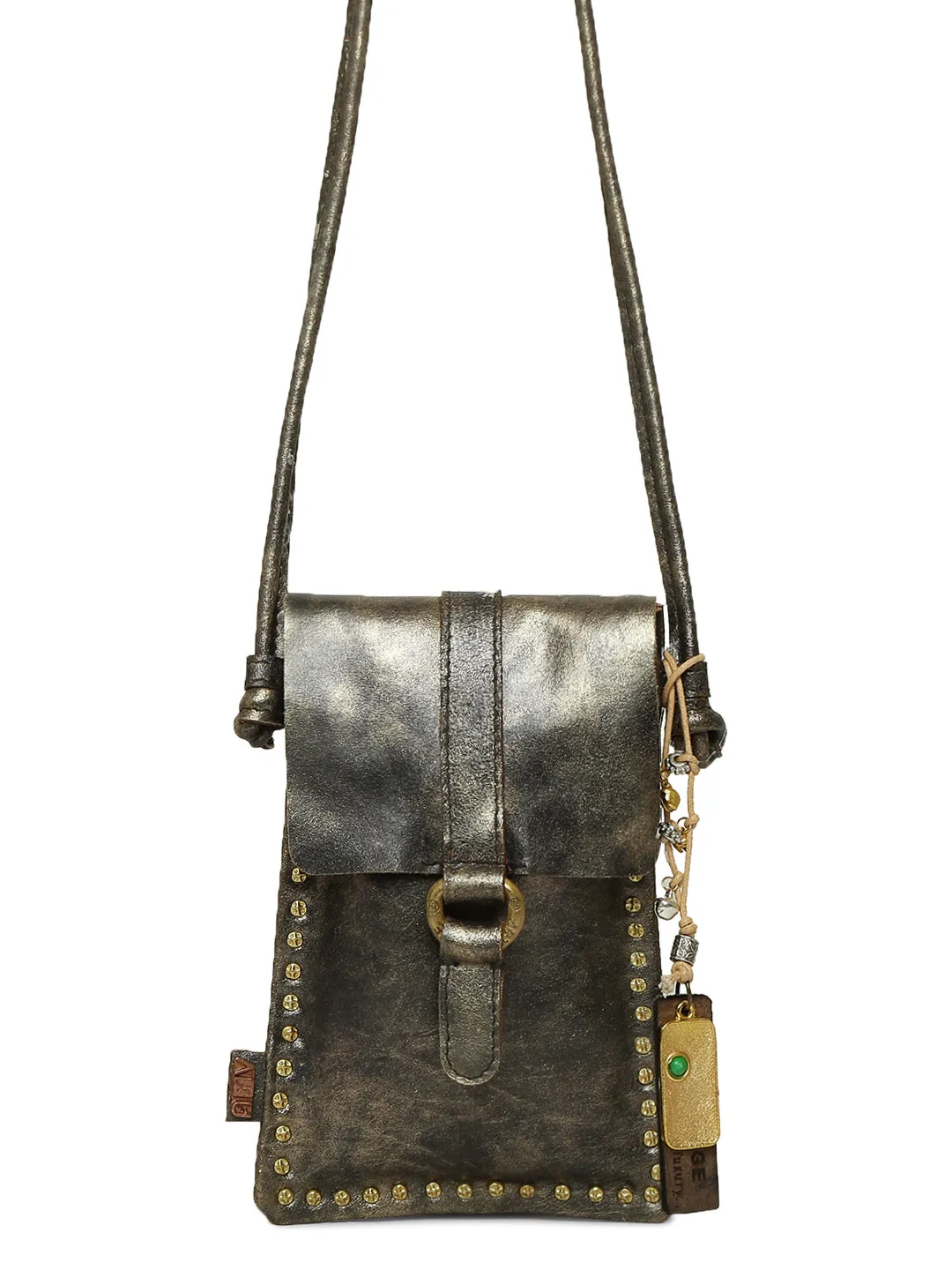 Luminosa: Metallic Effect With Side Revit Leather Phone Pouch