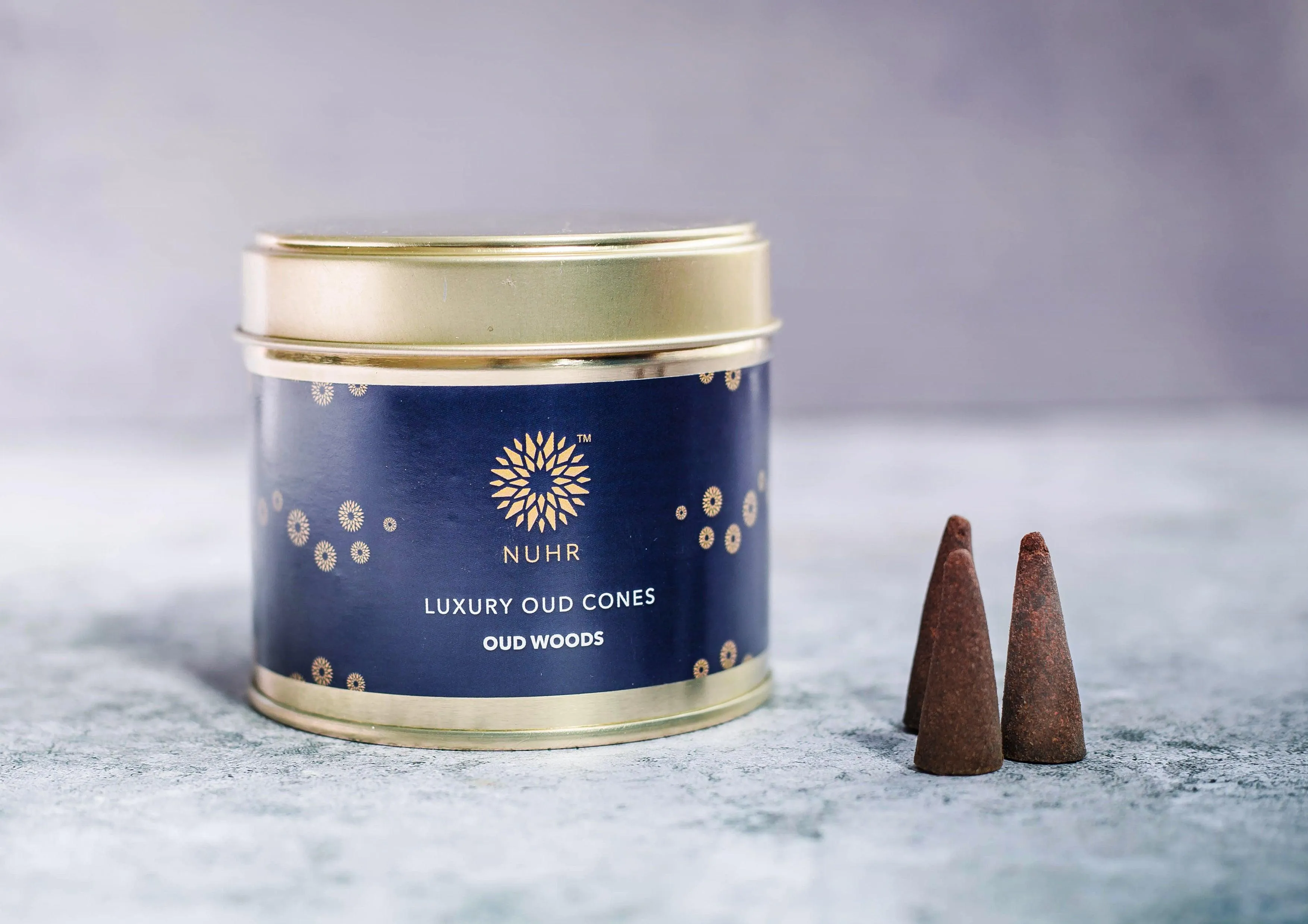 Luxury Oud Incense Cones by NUHR Home - Oud Woods