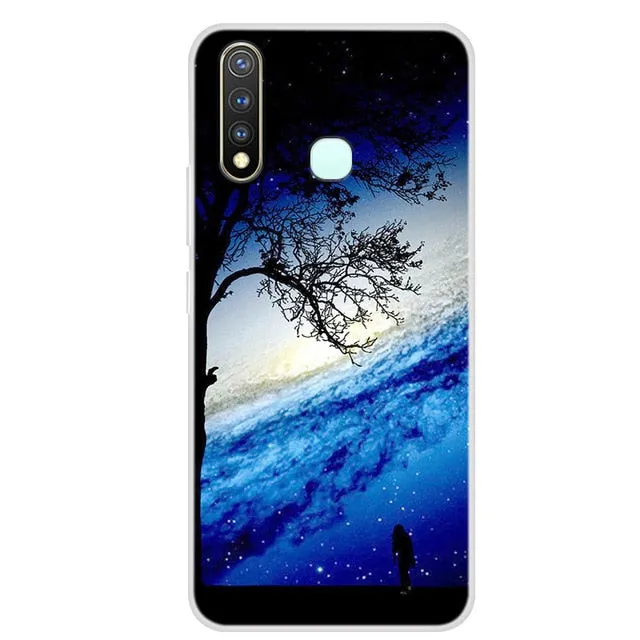 MEAFORD Silicone Soft Art Clear bumper Phone Case