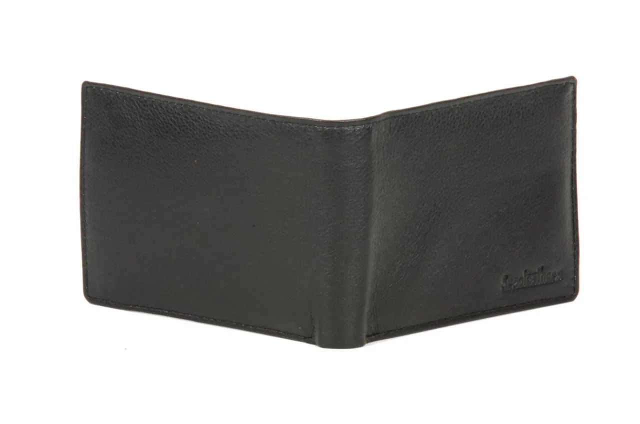 MENS LEATHER WALLET 95415 (BLACK)