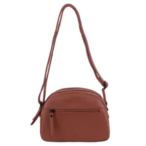 Milleni - NL3869 Small rounded leather sidebag - Rose