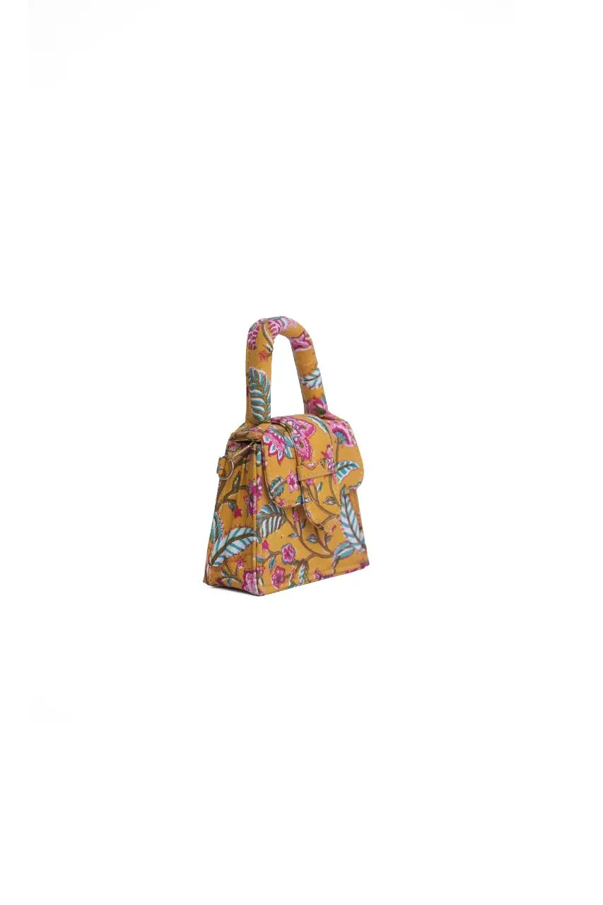 Mimosa Martini Blockprinted Chiq Bag