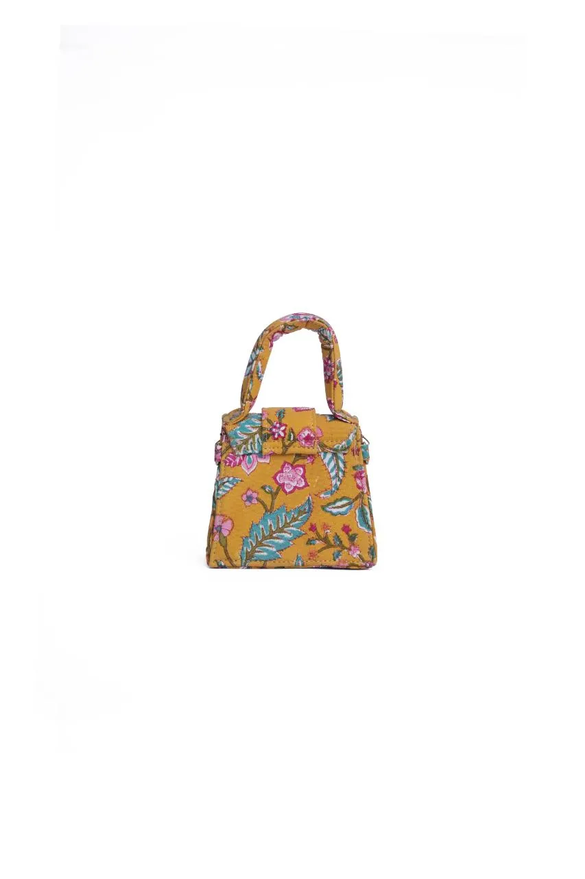 Mimosa Martini Blockprinted Chiq Bag