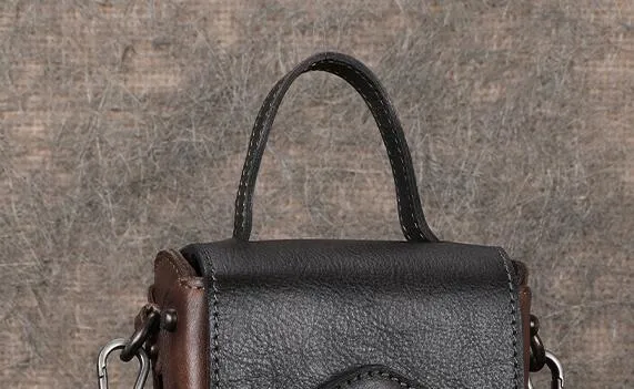 Mini Women's Genuine Leather Handbags Phone Bag Leather Crossbody Bag For Women