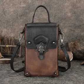 Mini Women's Genuine Leather Handbags Phone Bag Leather Crossbody Bag For Women