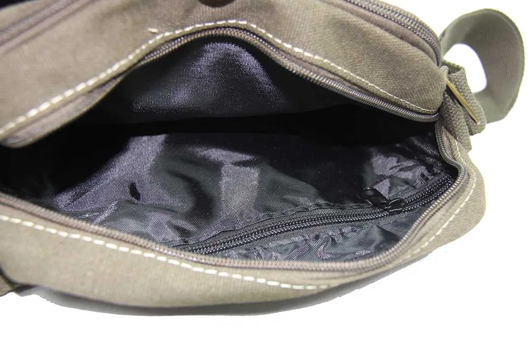 Mobile Canvas Sling Bag Messenger Bag for Tablet