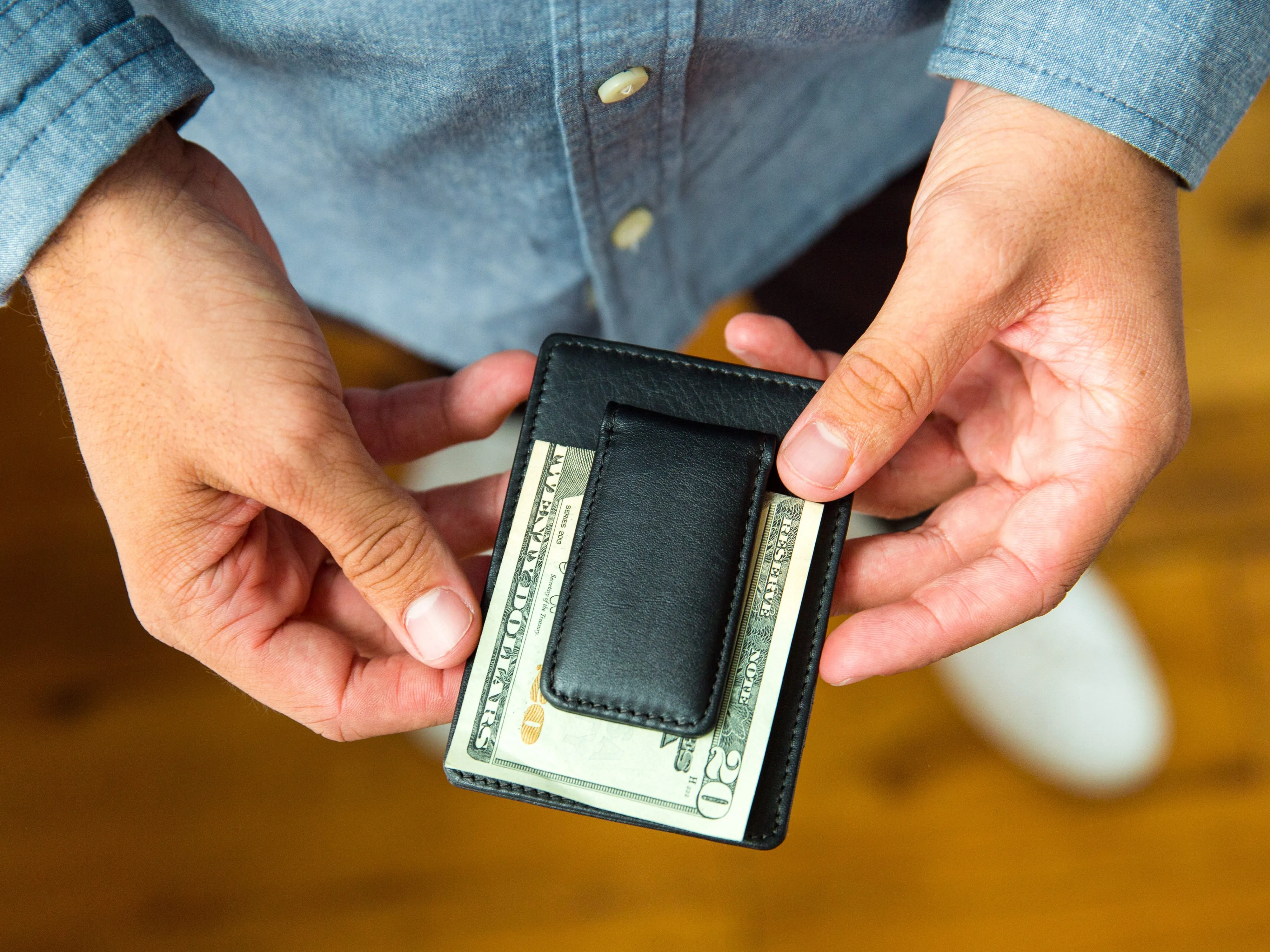 Nappa Vitello Front Pocket Wallet