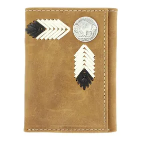 Nocona Men's Buffalo Nickel Trifold Wallet