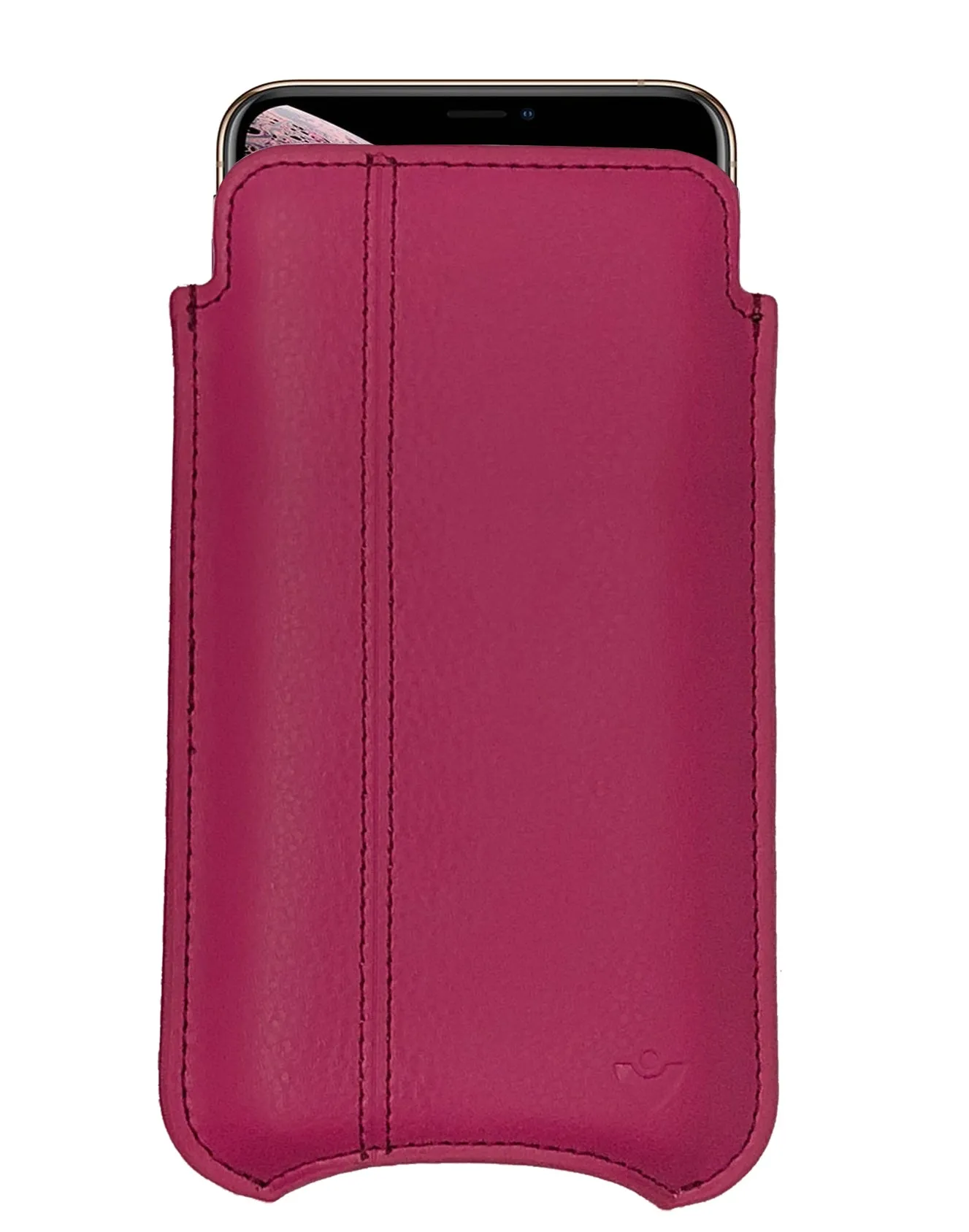 NueVue iPhone 11 and iPhone XR Wallet Case Napa Leather | Red | Sanitizing Screen Cleaning Case