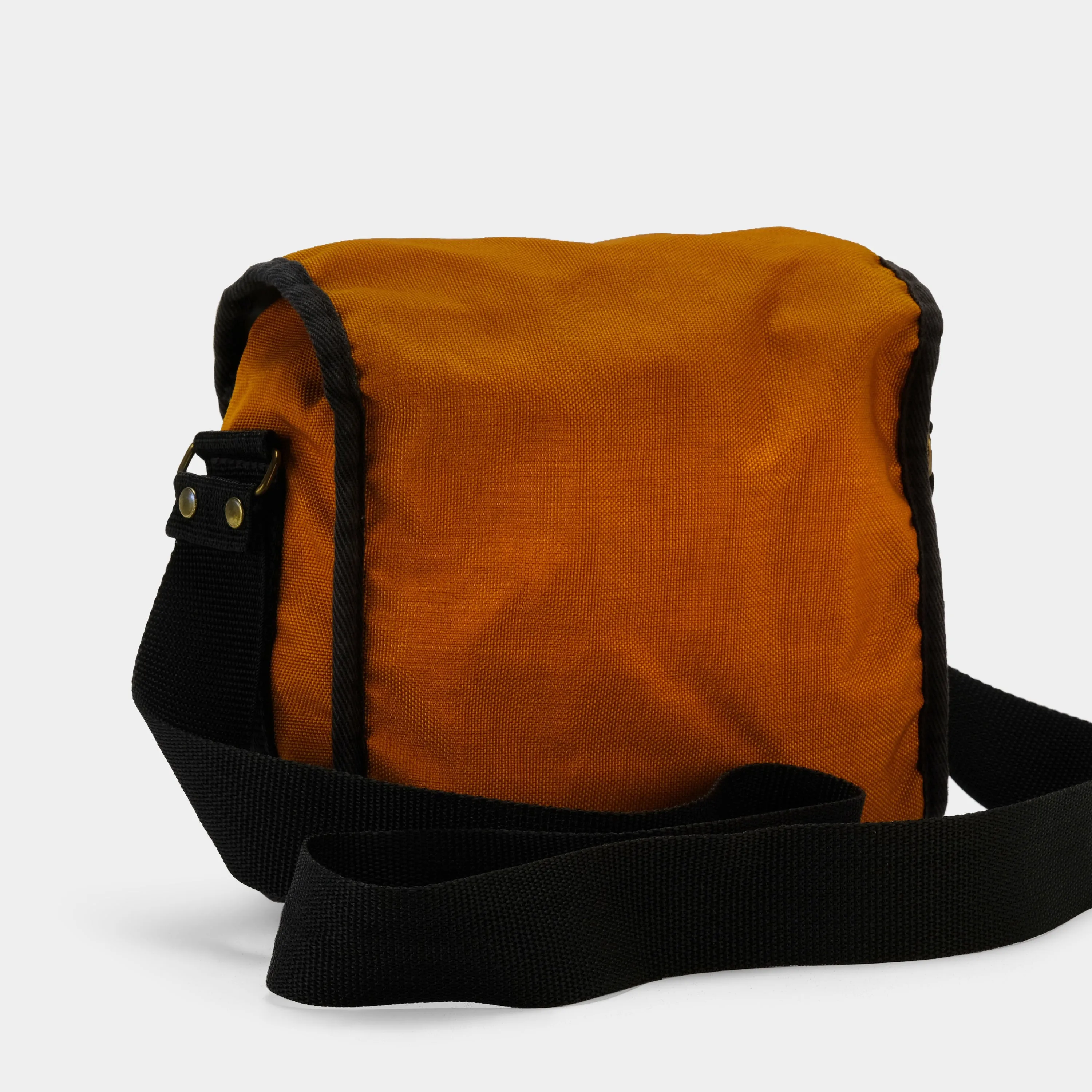 Orange and Black Fabric Camera Bag