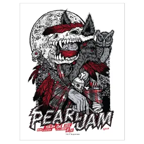 Pearl Jam 2014 Tulsa, OK Concert Poster