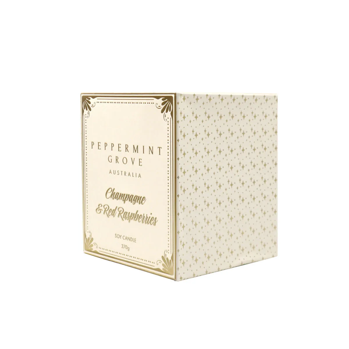 Peppermnt Grove Australia Champagne & Red Raspberries Candle 370g