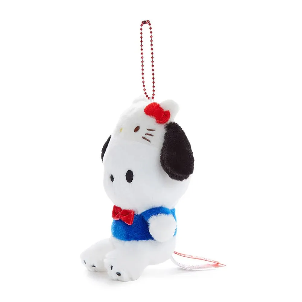 Pochacco Mascot Keychain Plush :Hello Kitty 50th Anniversary