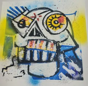 Post It Skull HPM Archival Print by Joey Feldman