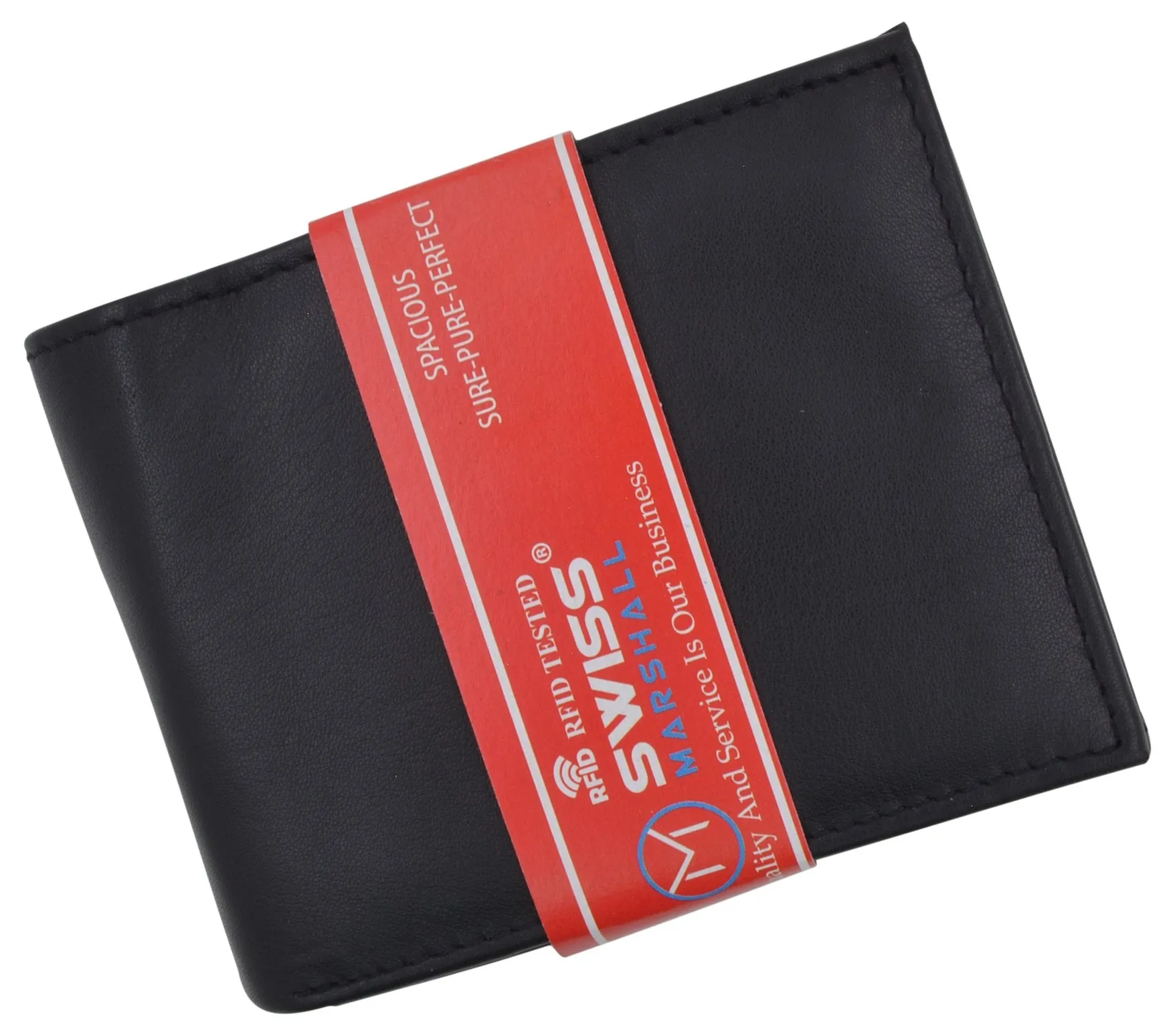 Premium Leather RFID Mens Credit Card ID Holder Wallet W/Interior Snap Closure RFIDCN1533
