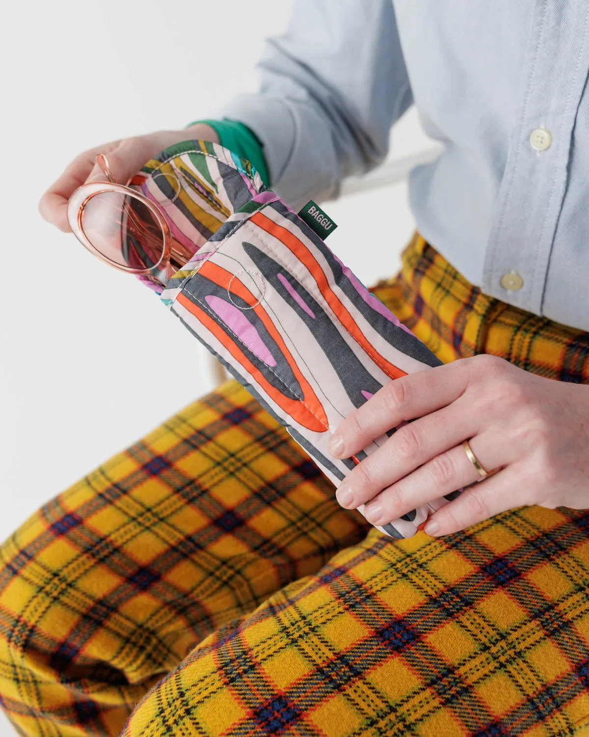 Puffy Glasses Sleeve - Candy Woodgrain