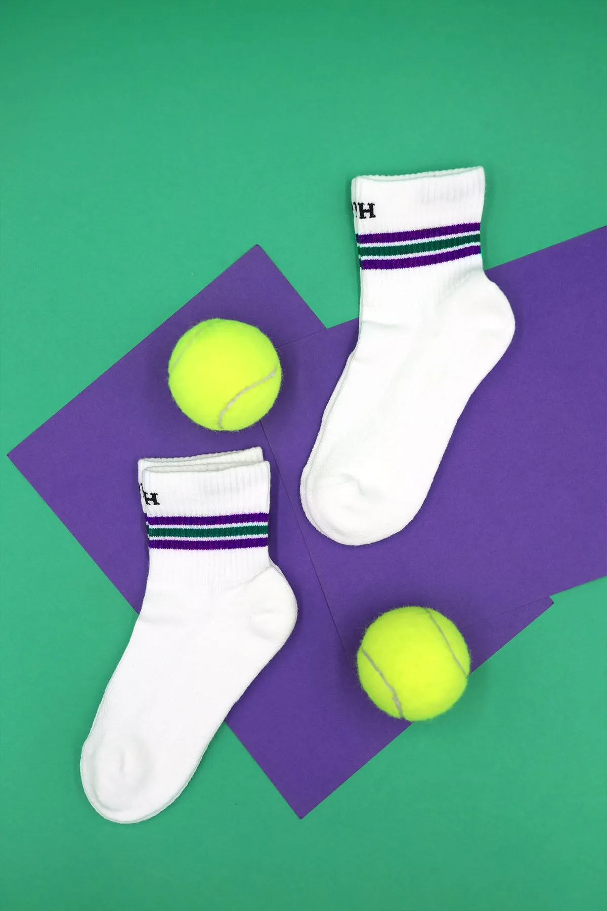 Quarter Crew Organic Men's Sport Socks - Wimbledon