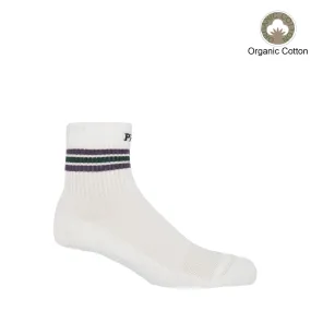 Quarter Crew Organic Men's Sport Socks - Wimbledon
