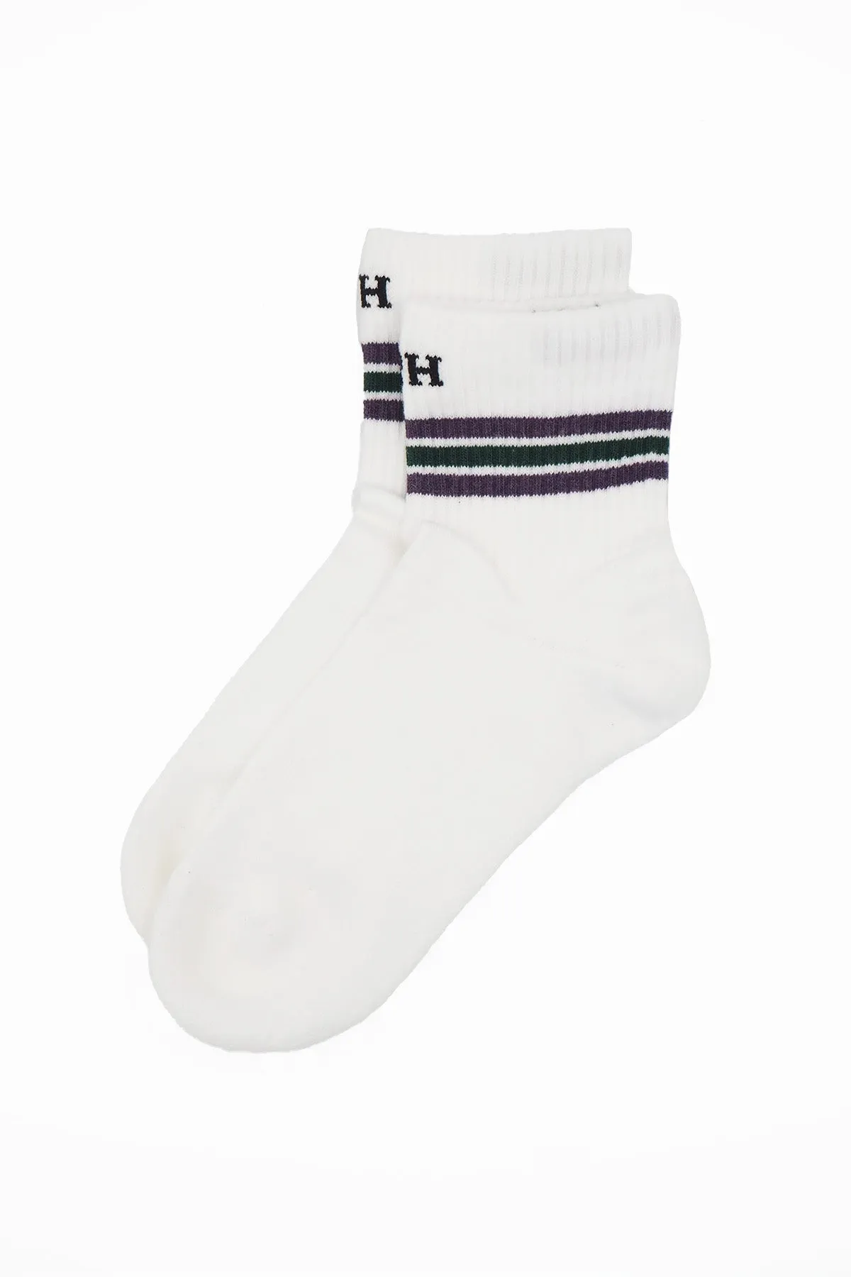 Quarter Crew Organic Men's Sport Socks - Wimbledon