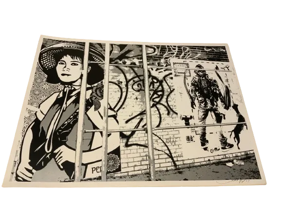 Revolution Girl Silkscreen Print by WK Interact x Shepard Fairey- OBEY