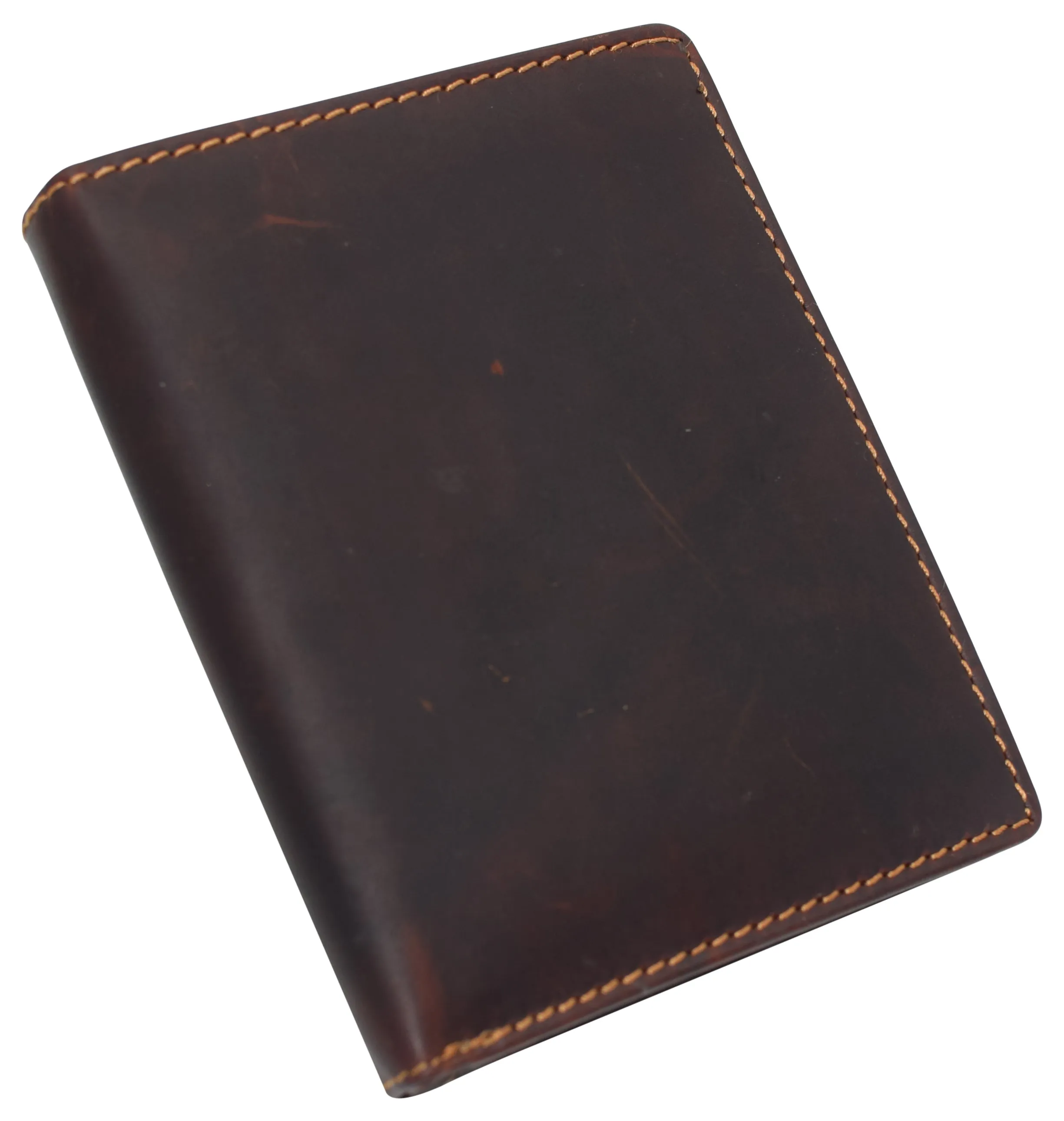 RFID Blocking 2 ID Bifold Hipster Credit Card Wallet Vintage Leather