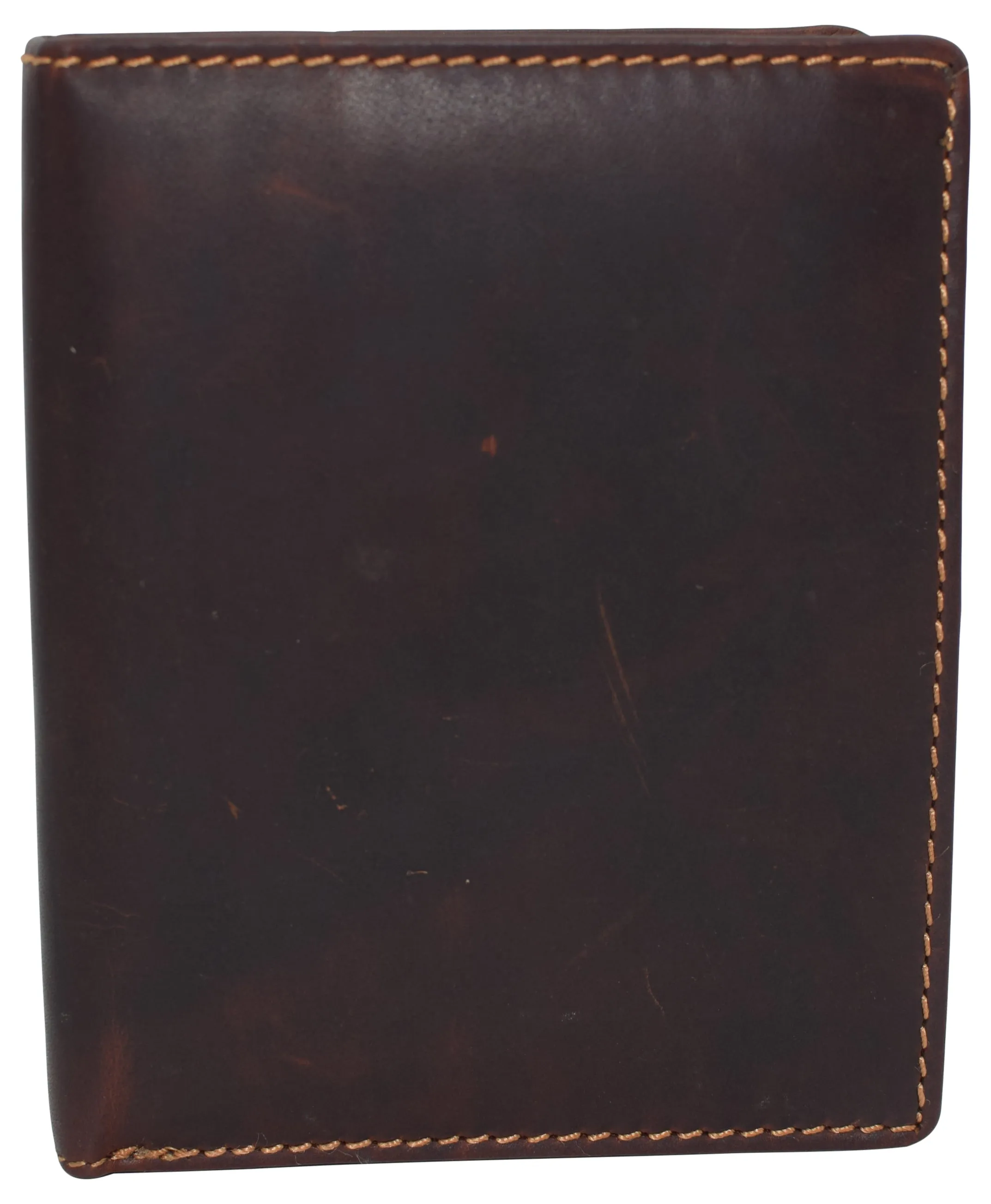 RFID Blocking 2 ID Bifold Hipster Credit Card Wallet Vintage Leather