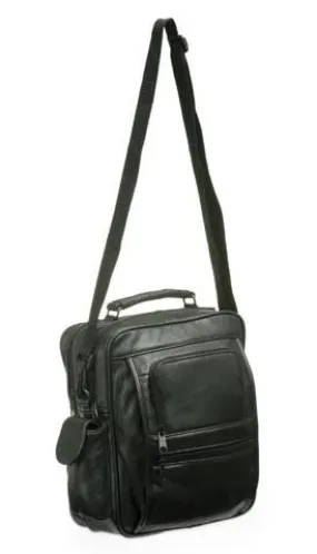 RILEY MULTI COMPARTMENT LEATHER CROSSBODY BAG