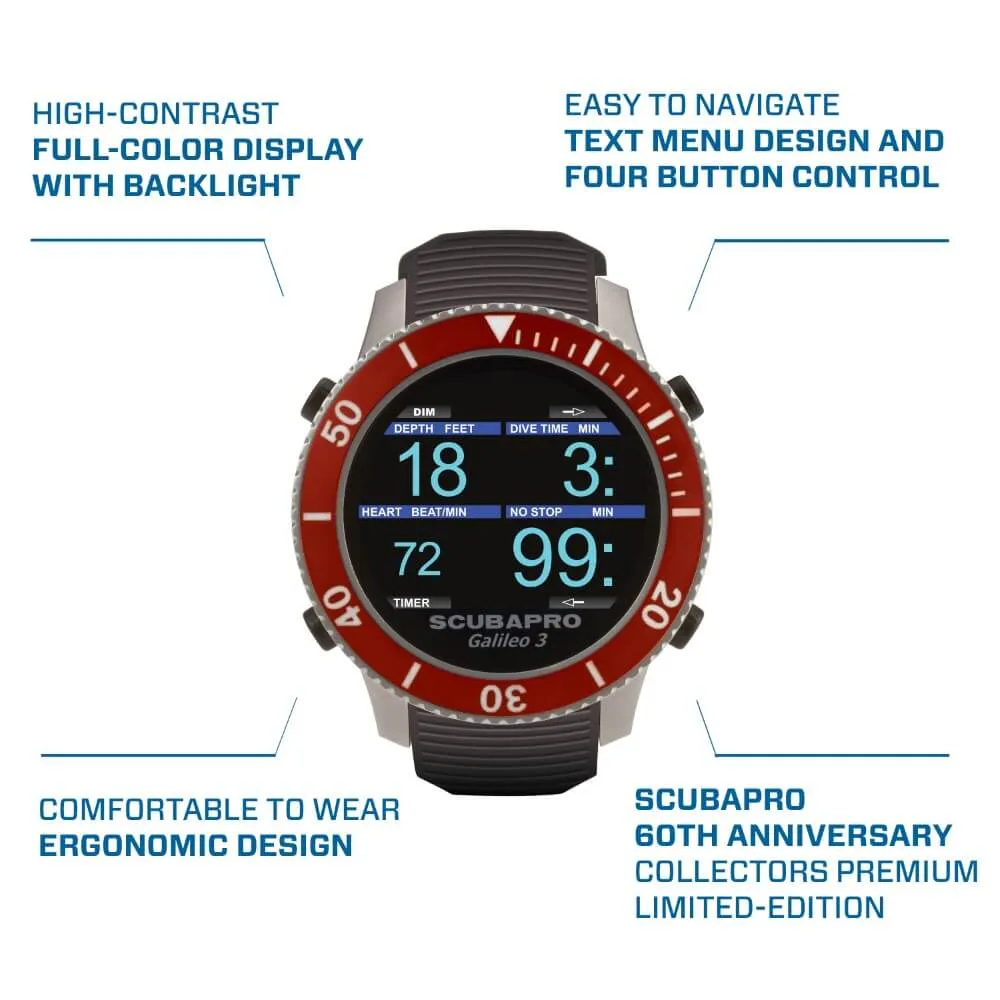 Scubapro Galileo 3 60th Anniversary Dive Computer